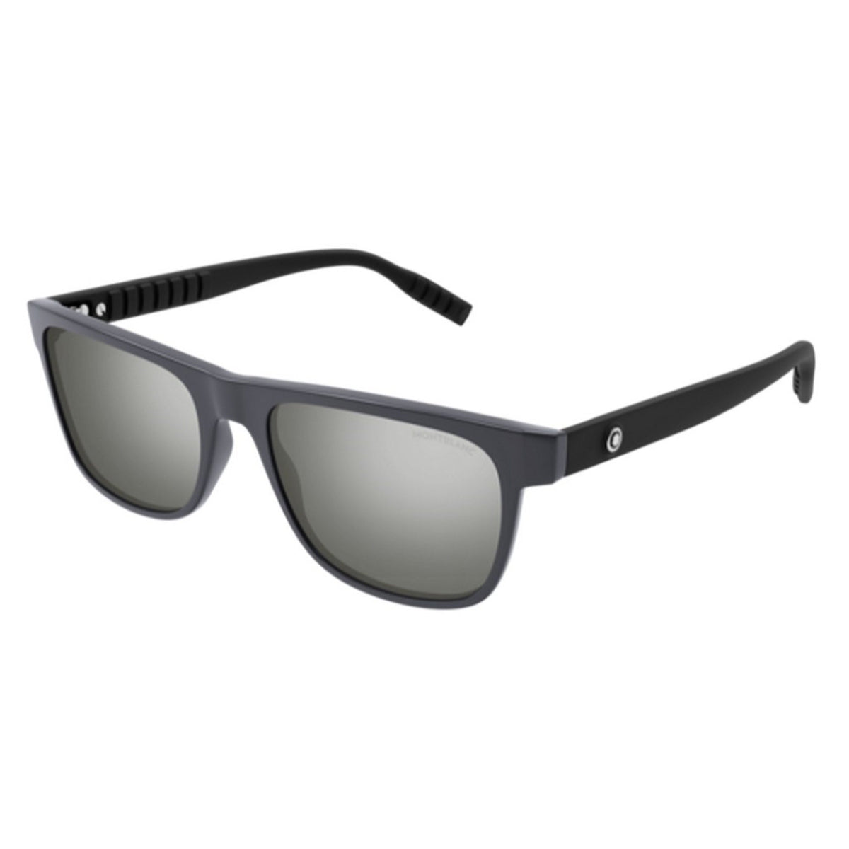 Montblanc Men's Sunglasses Spring Summer Grey Silver Nylon Nylon Matte MB0209S 003