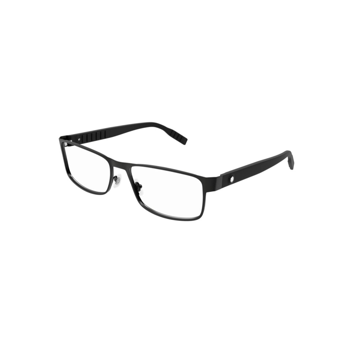 Montblanc Men's Sunglasses Spring Summer Black Transparent Demo Lens Demo Lens Matte MB0210O 001