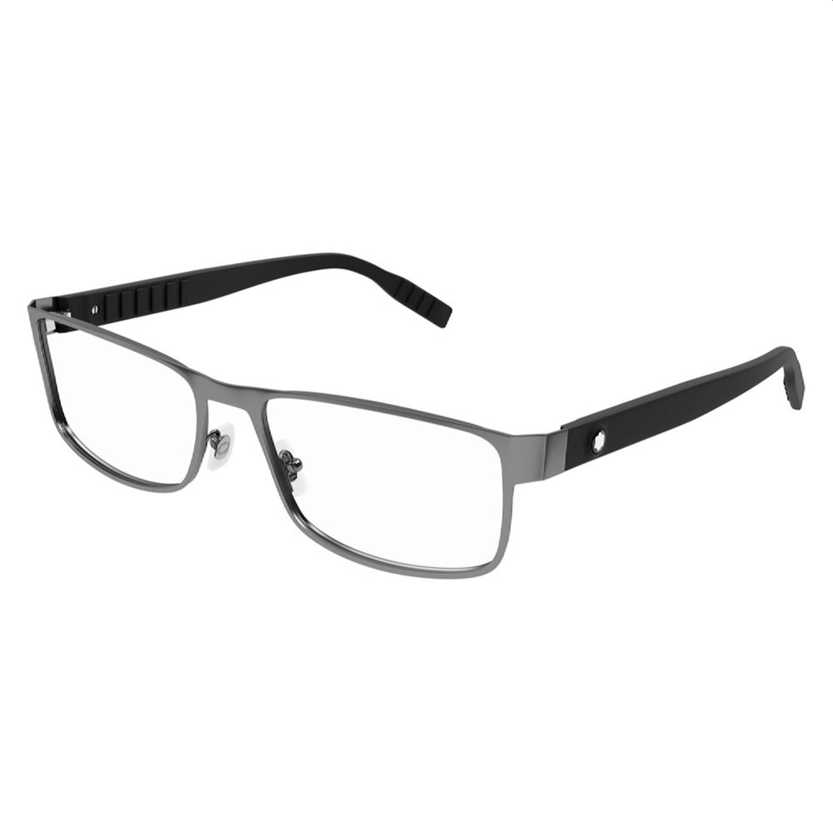 Montblanc Men's Sunglasses Spring Summer Ruthenium Transparent Demo Lens Demo Lens Dark MB0210O 002