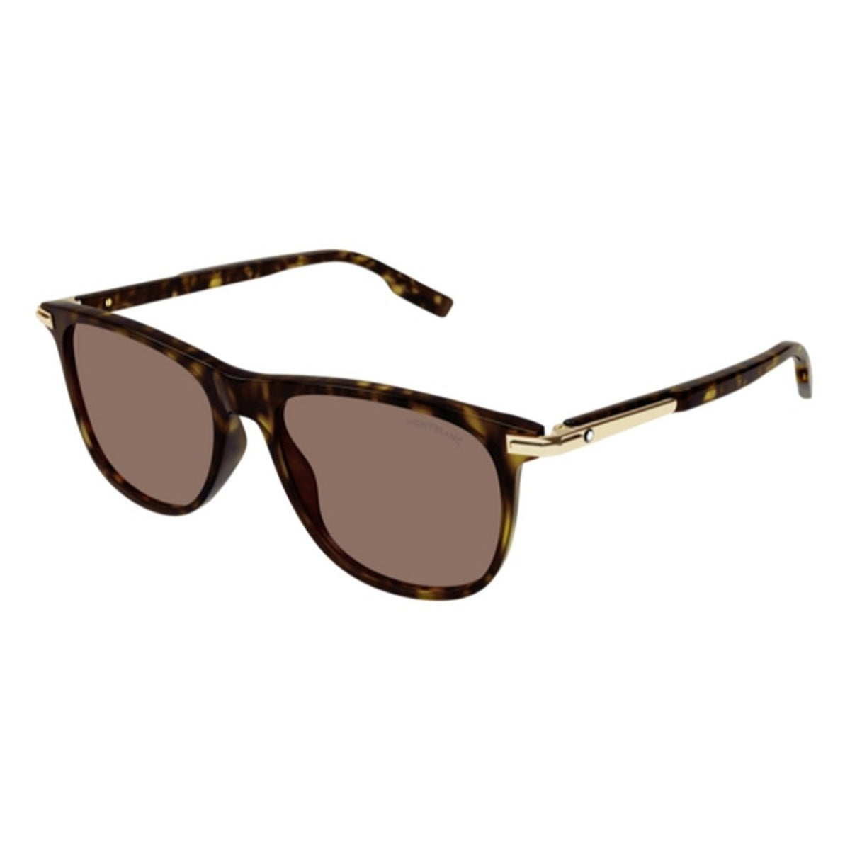 Montblanc Men's Sunglasses Spring Summer Havana Brown Nylon Nylon Dark MB0216S 002