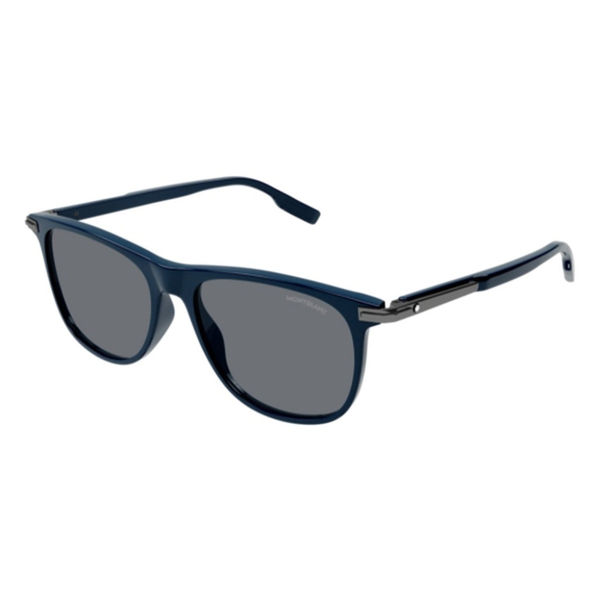 Montblanc Men's Sunglasses Spring Summer Blue Grey CR 39 CR 39 Dark MB0216S 003