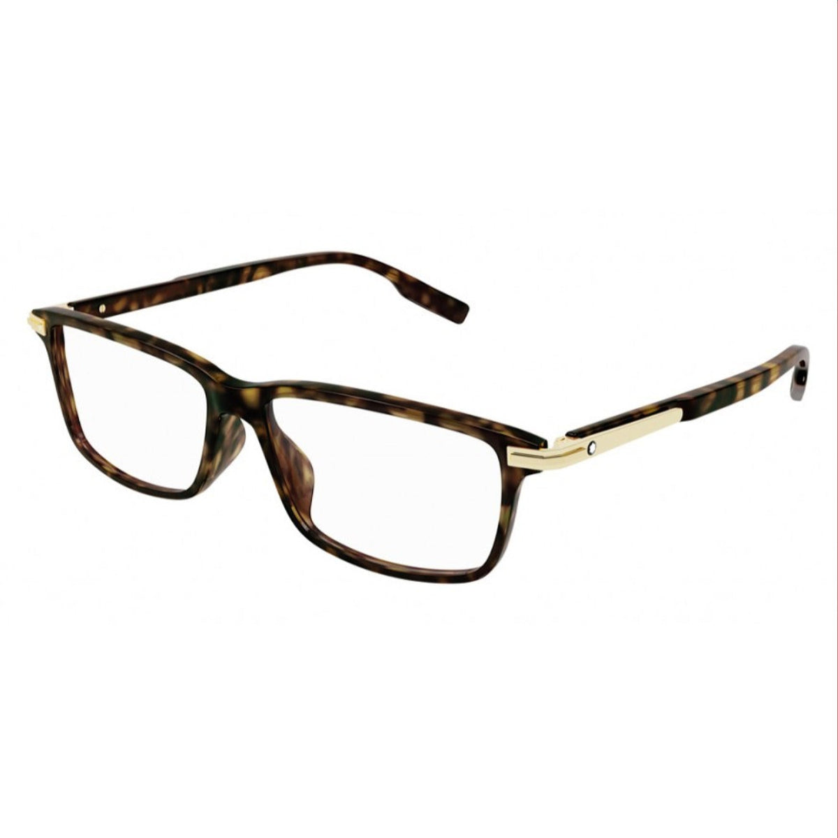 Montblanc Men's Sunglasses Spring Summer Havana Transparent Demo Lens Demo Lens Dark MB0217OA 002