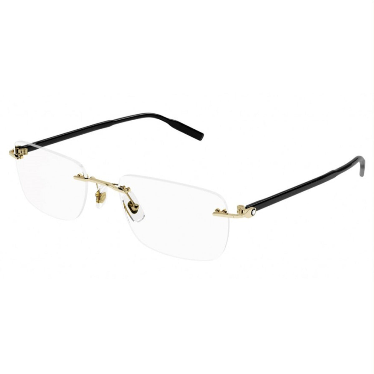 Montblanc Men's Sunglasses Spring Summer Silver Transparent Demo Lens Demo Lens Shiny MB0221O 009