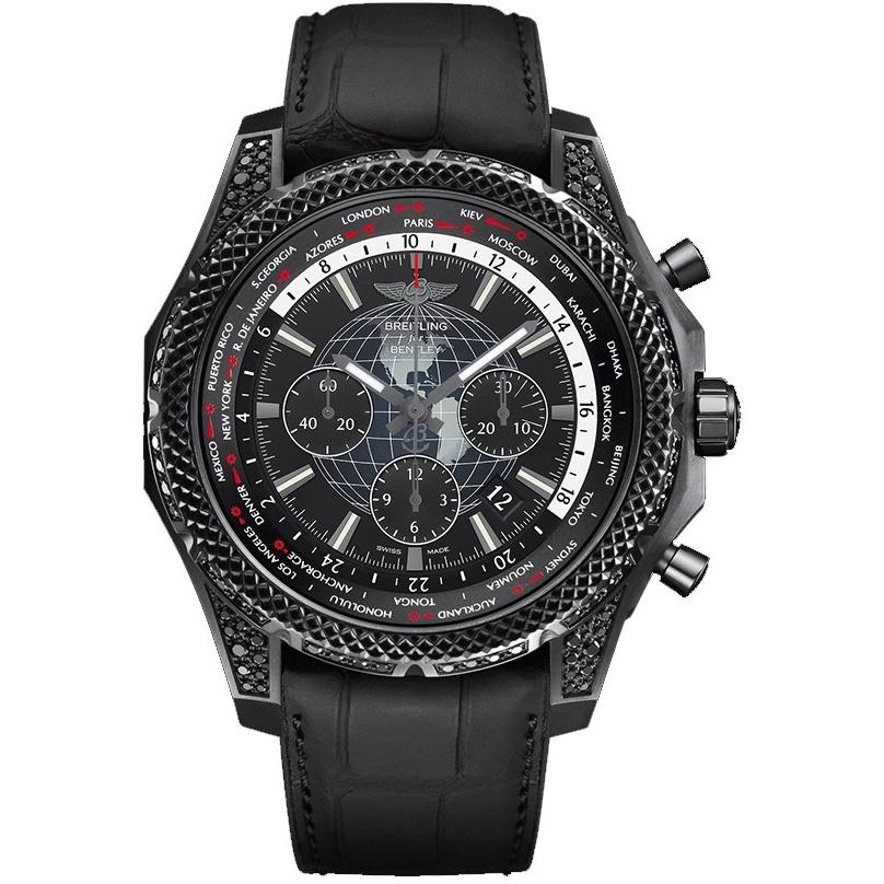 Breitling Men's MB0521V5-BE46-265S Bentley B05 Unitime Chronograph Black Rubber Watch