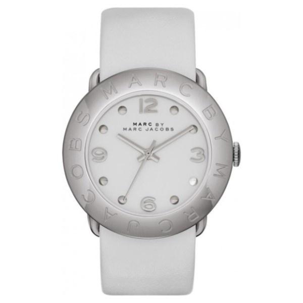 Marc Jacobs Women's MBM1223 Amy White Leather Watch