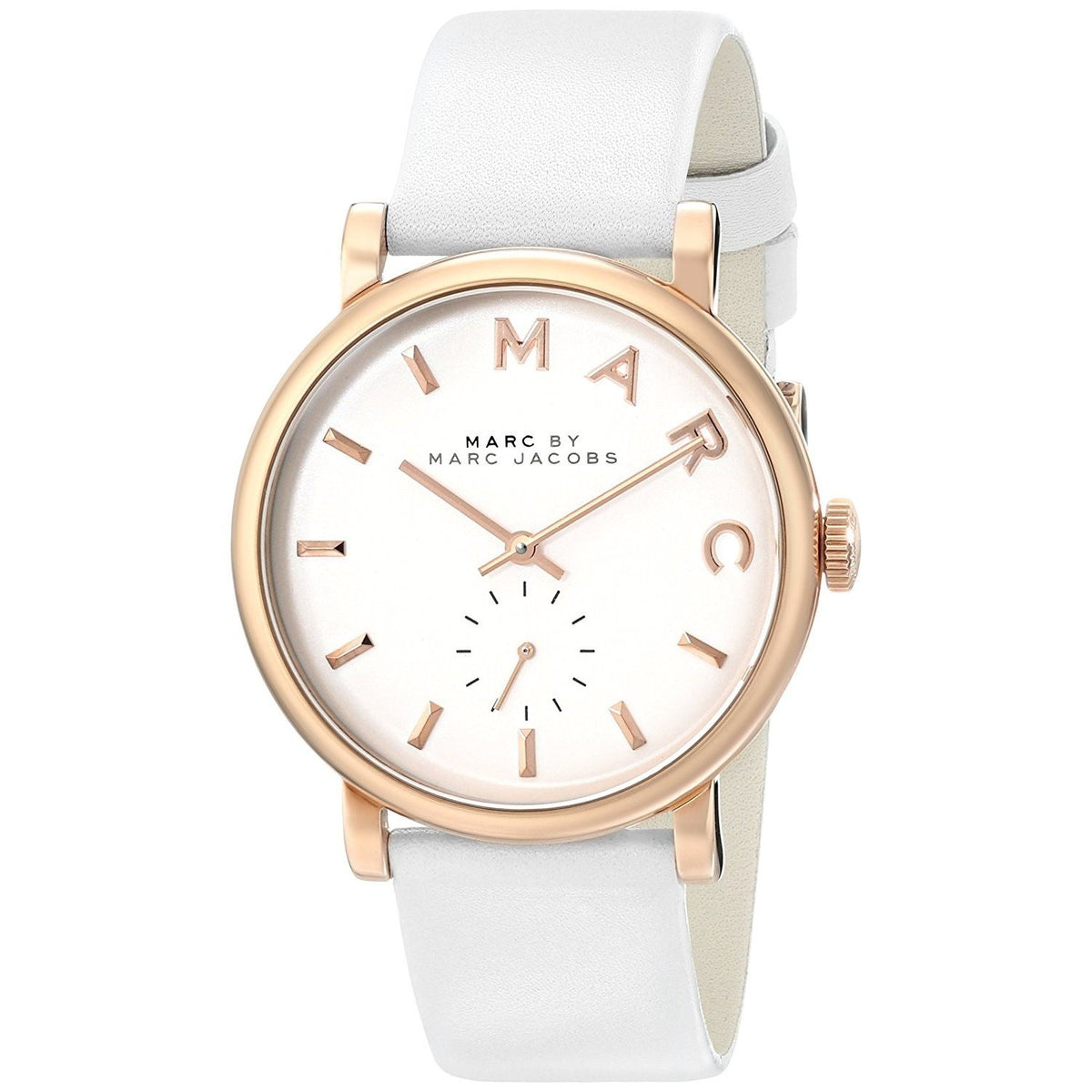 Marc Jacobs Women's MBM1283 Baker White Leather Watch