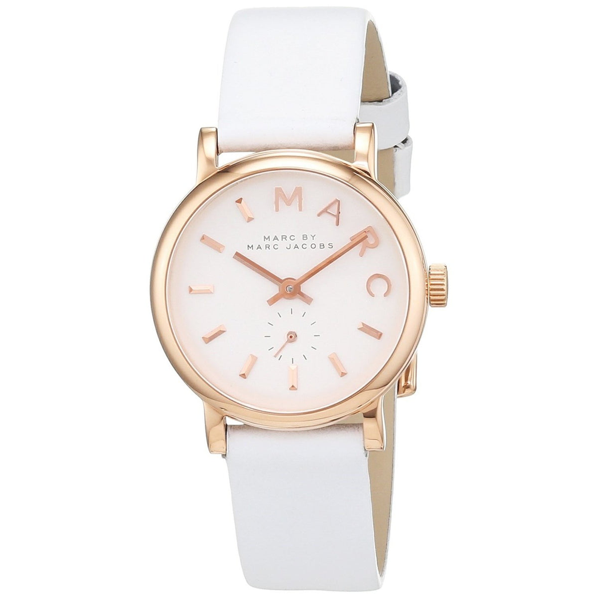 Marc Jacobs Women's MBM1284 Baker White Leather Watch