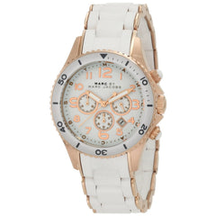 Marc Jacobs Unisex MBM2547 Rock Chronograph White Silicone  display picture 2