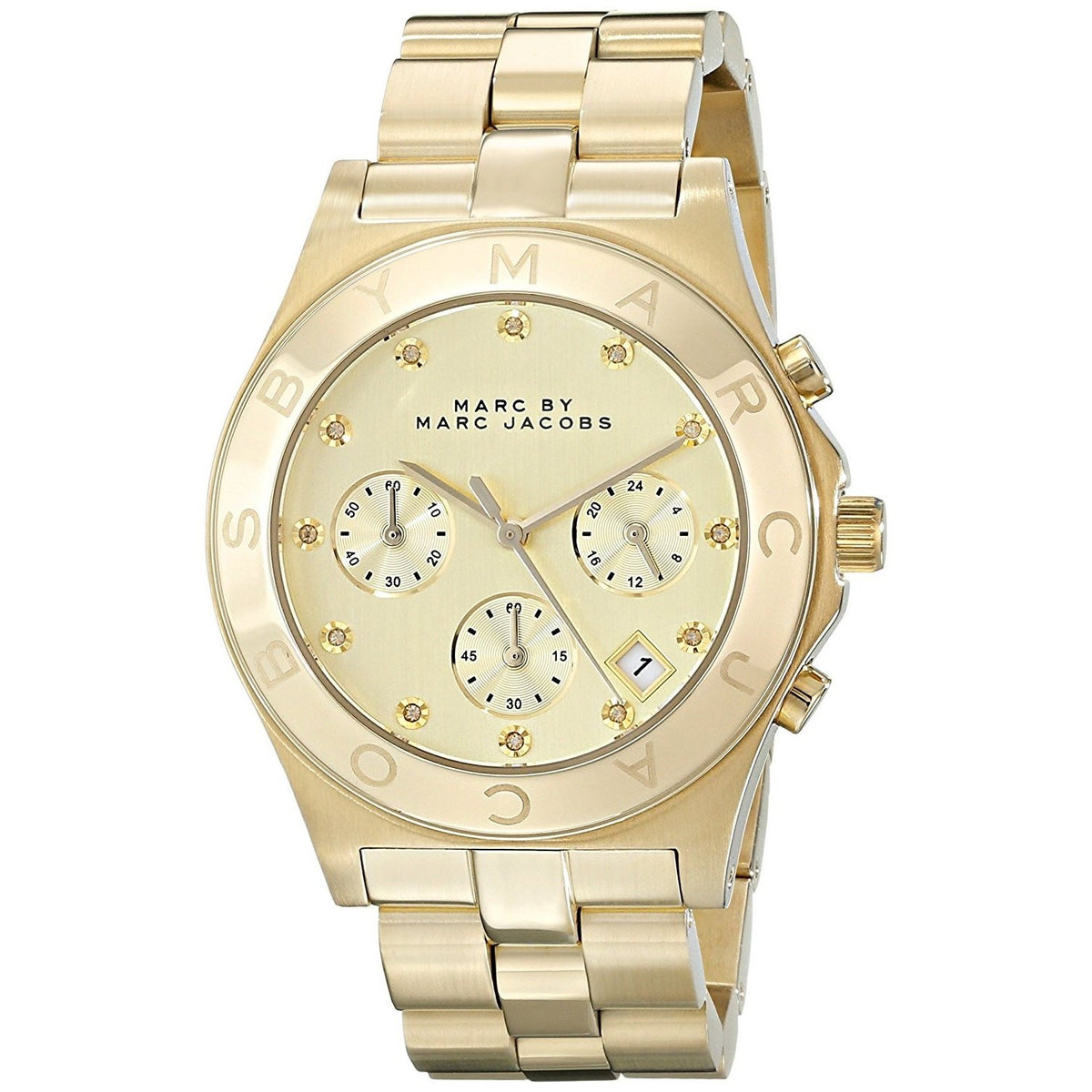 Marc Jacobs Women's MBM3101 Classic Chronograph Gold-Tone Stainless Steel Watch
