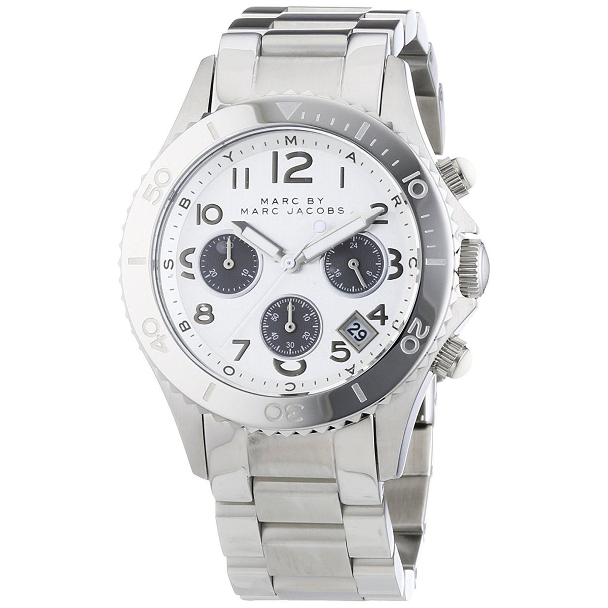 Marc Jacobs Women's MBM3155 Rock Chronograph Stainless Steel Watch