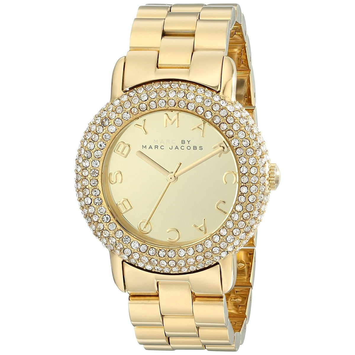 Marc Jacobs Women's MBM3191 Marci Crystal Gold-Tone Stainless Steel Watch
