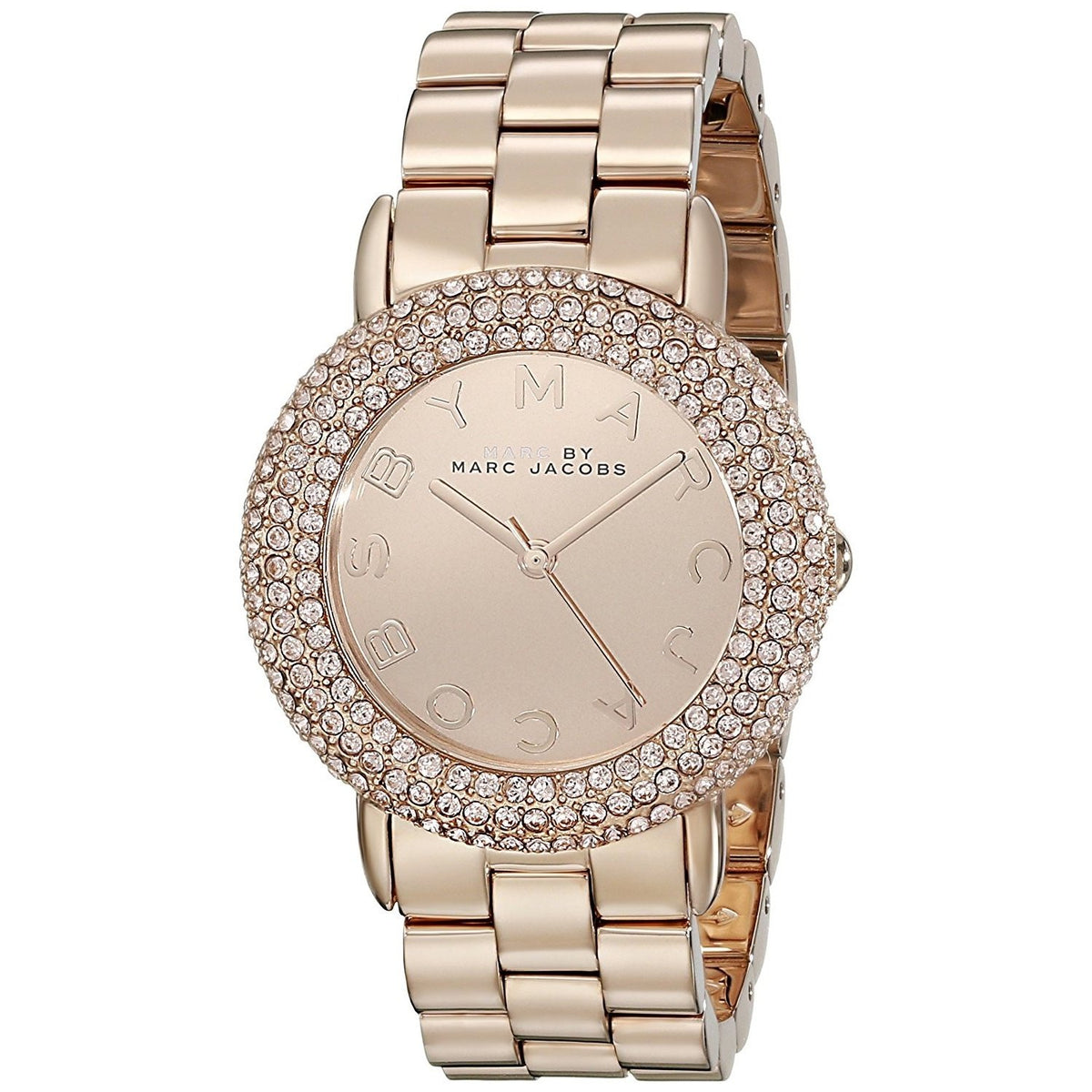 Marc Jacobs Women's MBM3192 Marci Crystal Rose-Tone Stainless Steel Watch