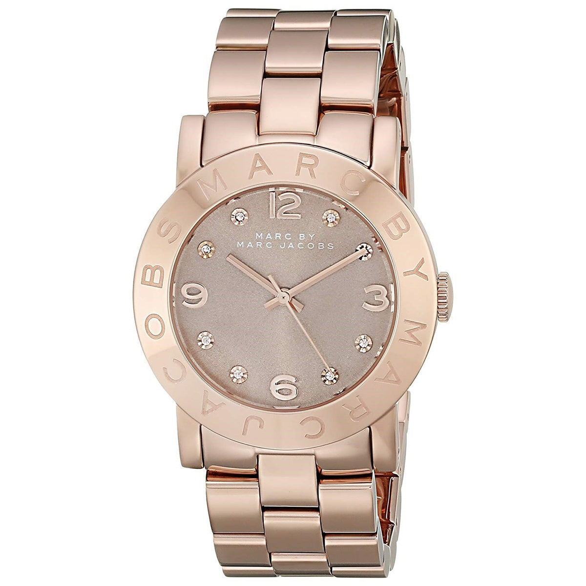Marc Jacobs Women's MBM3221 Amy Dexter Crystal Rose-Tone Stainless Steel Watch