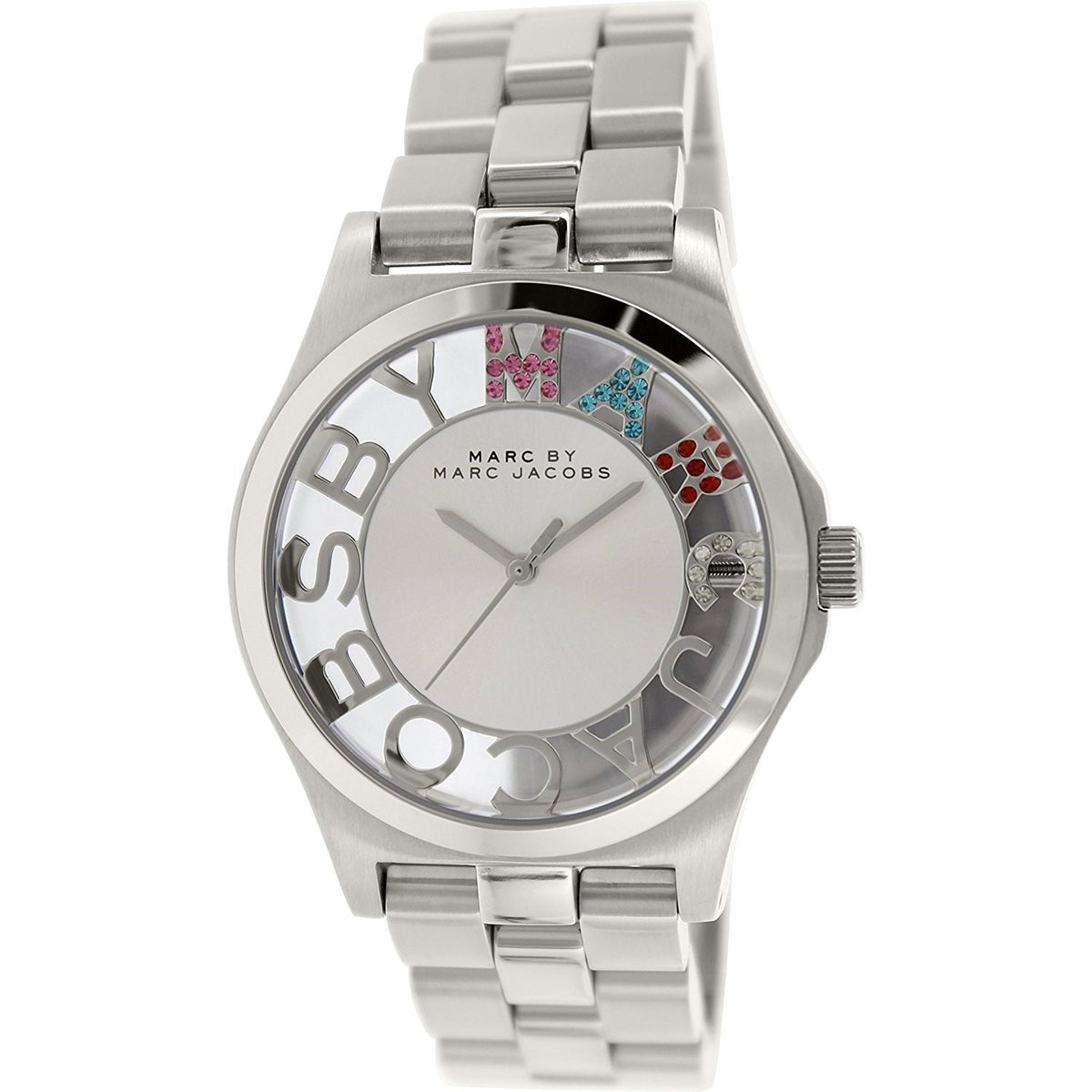 Marc Jacobs Women's MBM3262 Henry Skeleton Crystal Rose-Tone Stainless Steel Watch