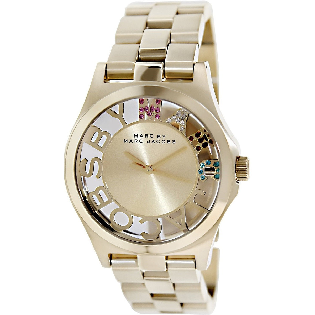 Marc Jacobs Women's MBM3263 Henry-Skeleton Gold-Tone Stainless Steel Watch
