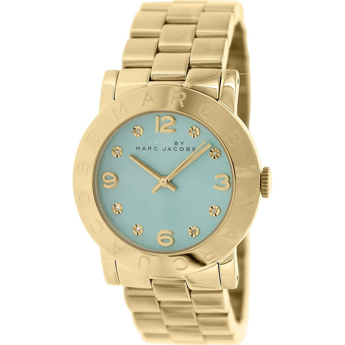 Marc Jacobs Women's MBM3301 Amy Crystal Gold-Tone Stainless Steel Watch