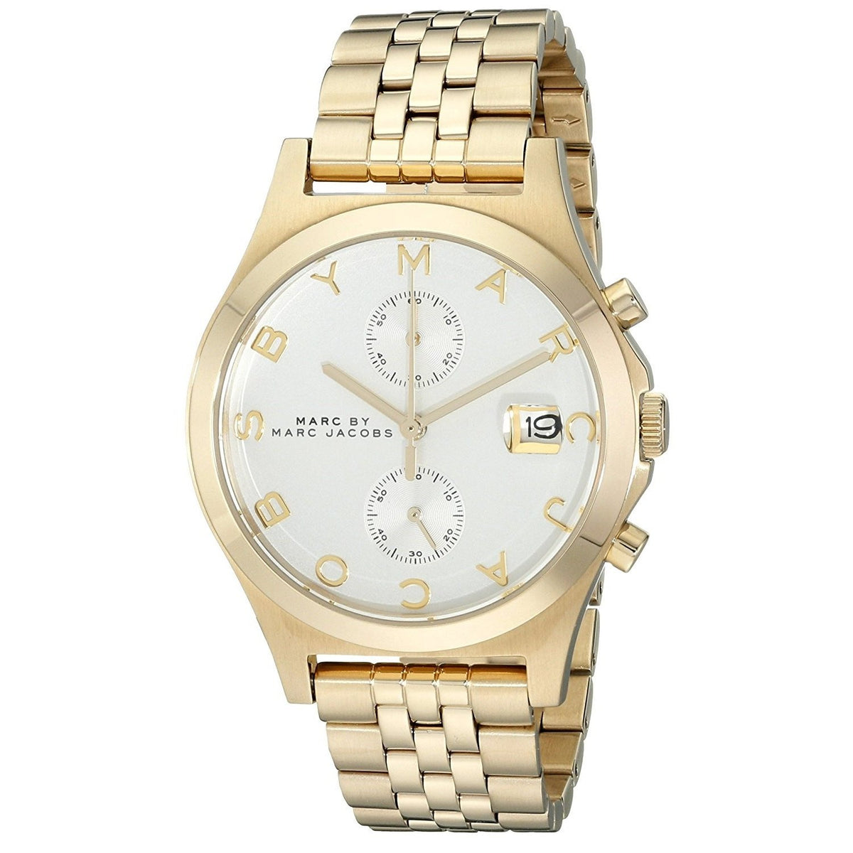 Marc Jacobs Women's MBM3379 Ferus Slim Chronograph Gold-Tone Stainless Steel Watch