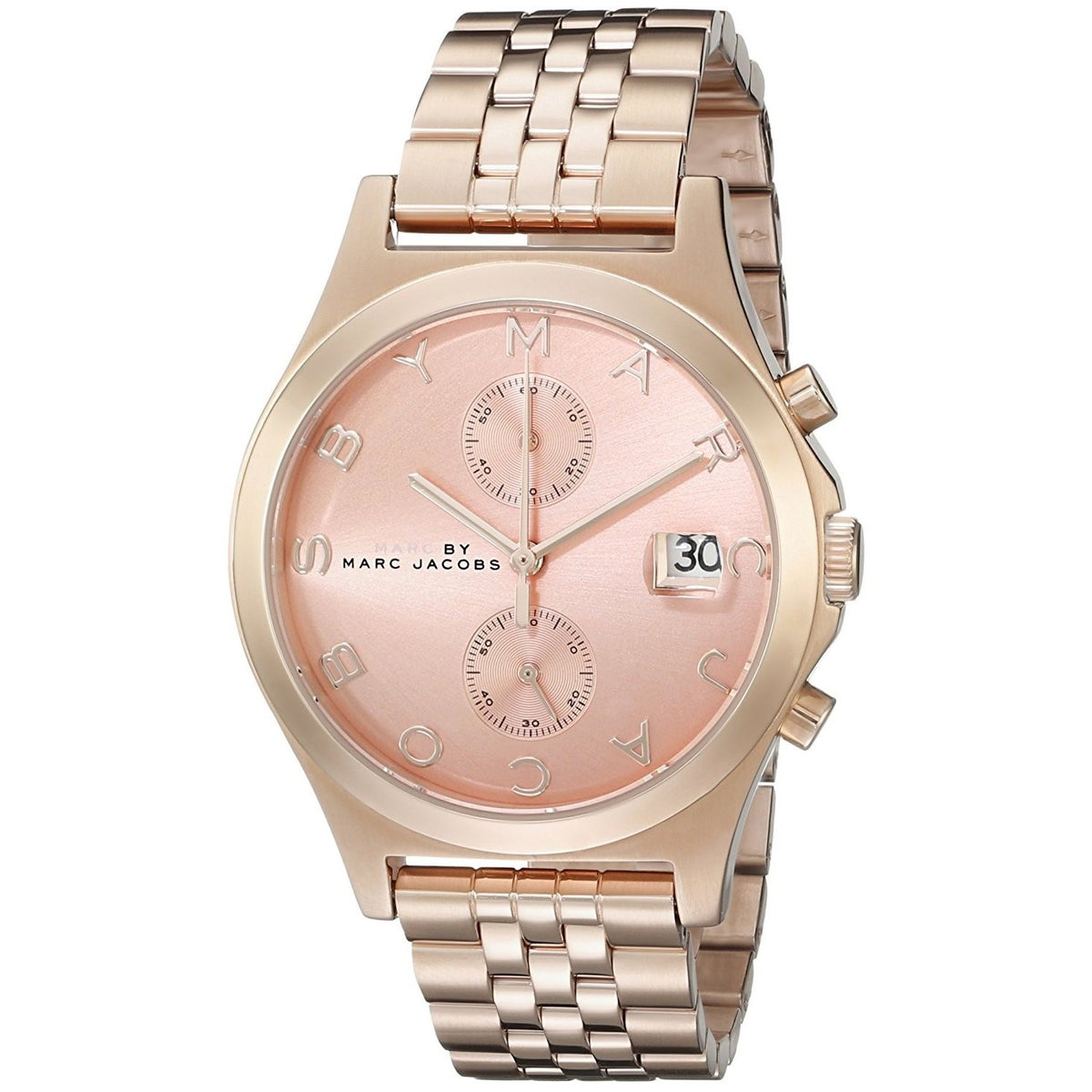 Marc Jacobs Women's MBM3384 Fergus Chronograph Rose-Tone Stainless Steel Watch
