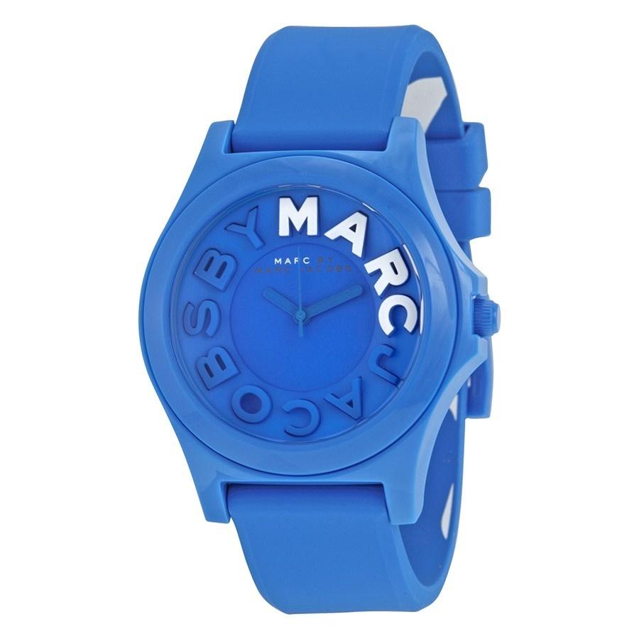 Marc Jacobs Women's MBM4024 Sloane Blue Silicone Watch