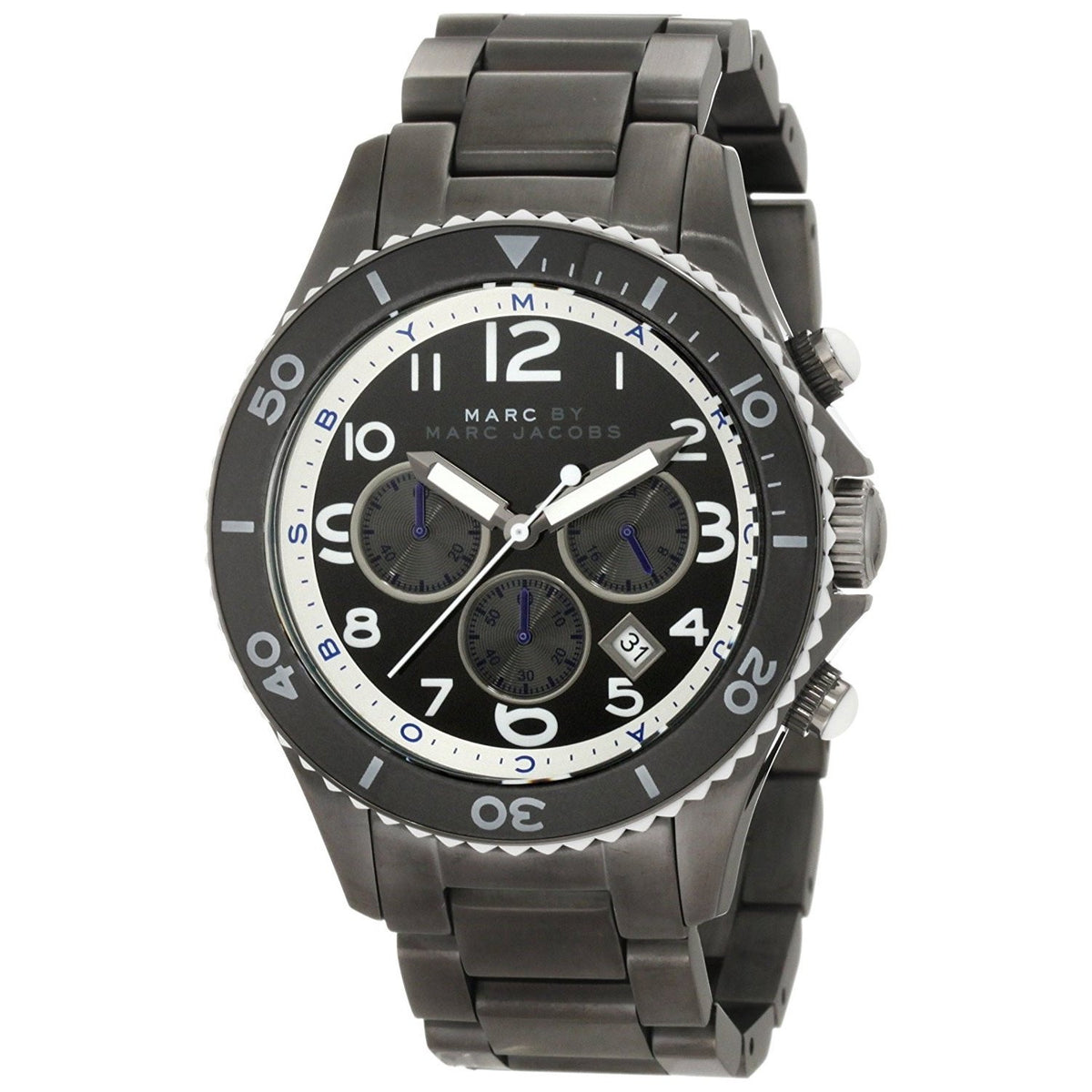 Marc Jacobs Men's MBM5025 Chronograph Black Stainless Steel Watch