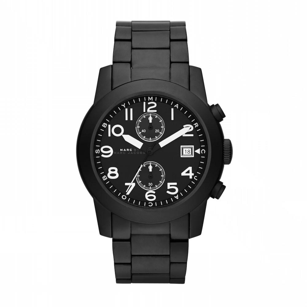 Marc Jacobs Men's MBM5052 Larry Chronograph Black Stainless Steel Watch