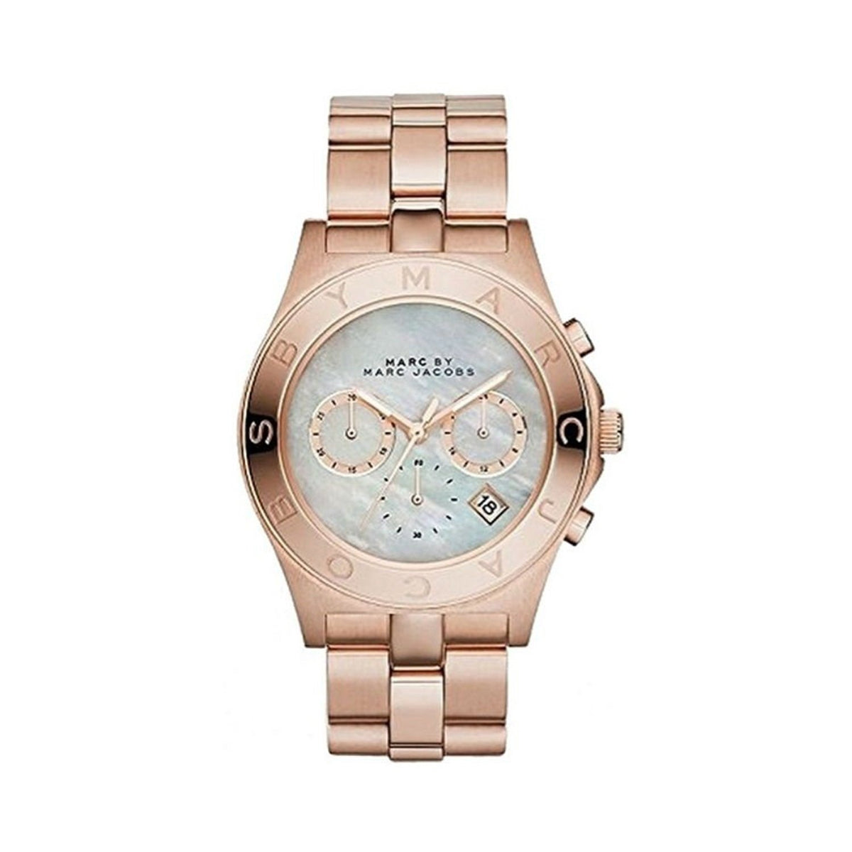 Marc Jacobs Women's MBM8637 Blade Multi-Function Rose-Tone Stainless Steel Watch