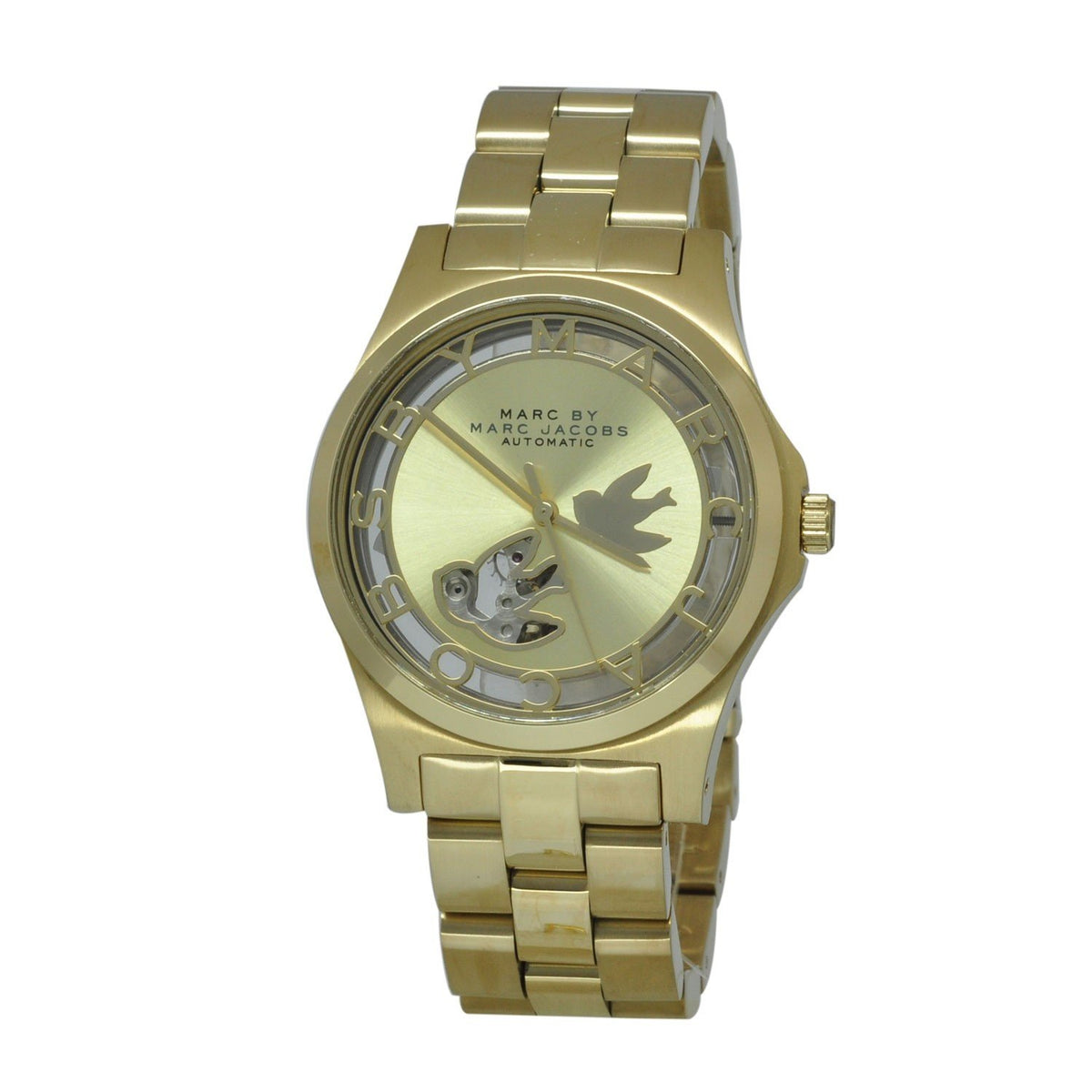 Marc Jacobs Women's MBM9709 Henry Icon Dove Automatic Gold-Tone Stainless Steel Watch