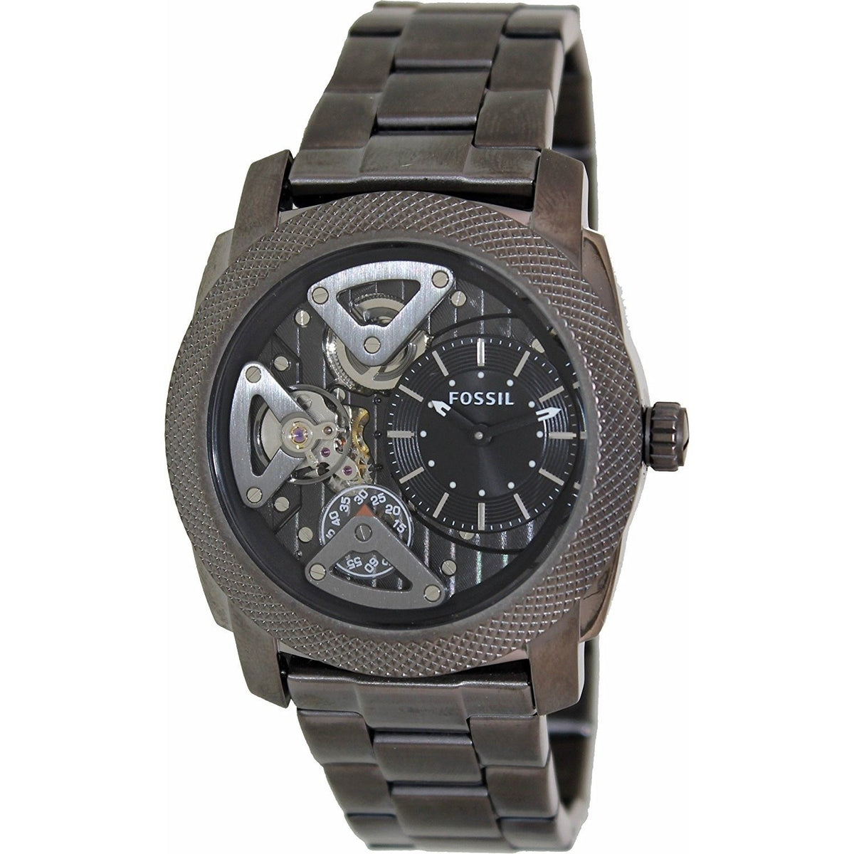 Fossil Men's ME1128 Mechanical Twist Black Stainless Steel Watch