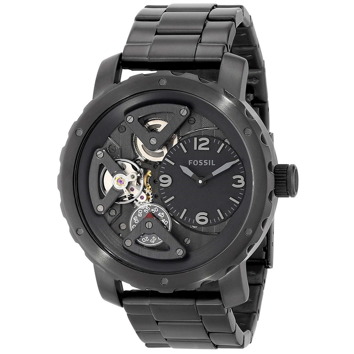 Fossil Men's ME1133 Nate Black Stainless Steel Watch
