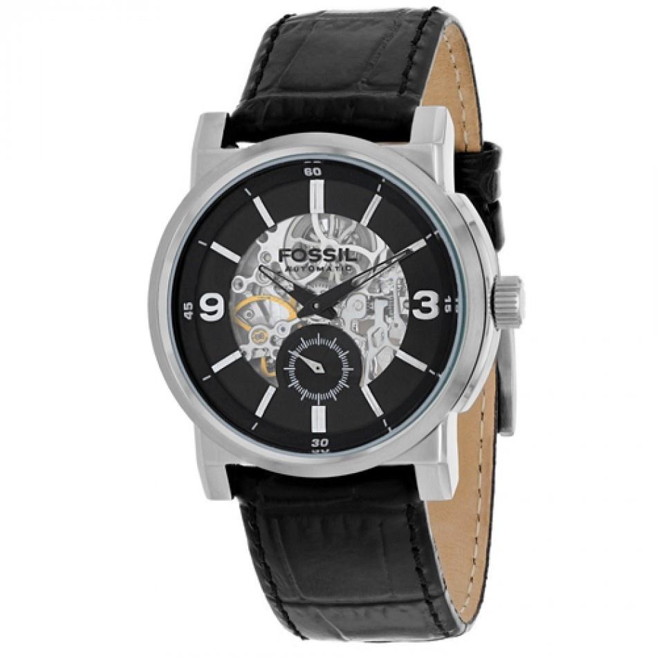 Fossil Men's ME3003 Classic Automatic Black Leather Watch