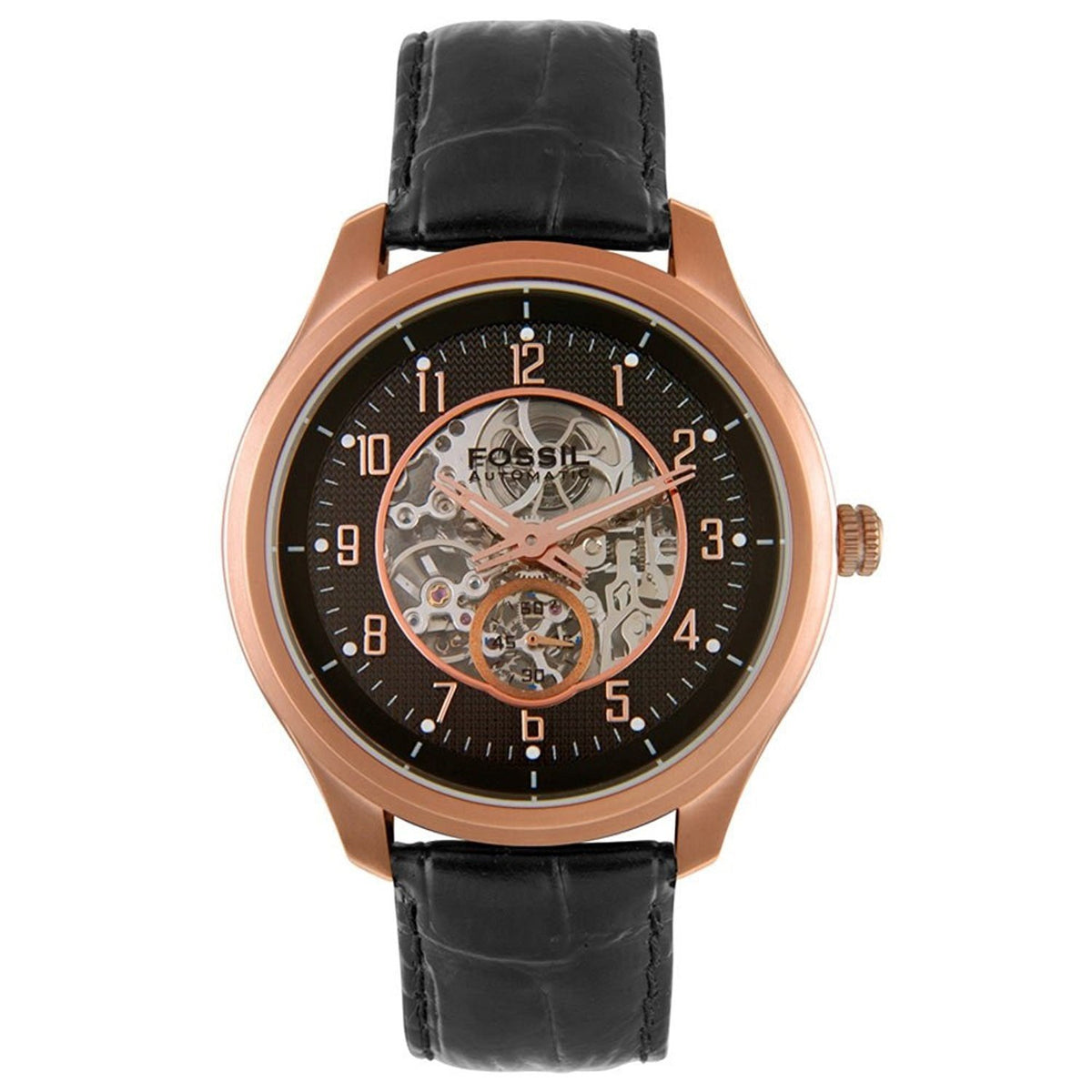 Fossil Men's ME3006 Classic Automatic Black Leather Watch