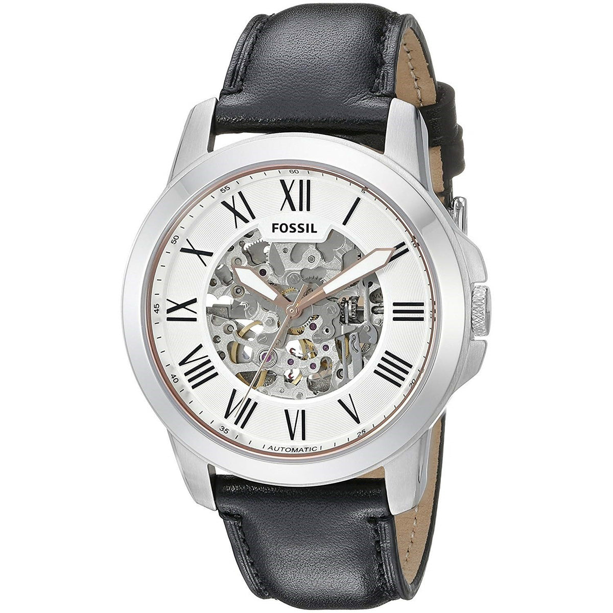 Fossil Men's ME3101 Townsman Automatic Black Leather Watch