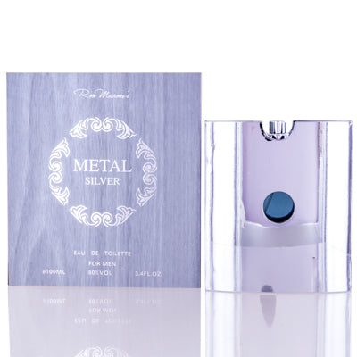 Metal Silver Ron Marone Edt Spray 3.4 Oz (100 Ml) For Men  