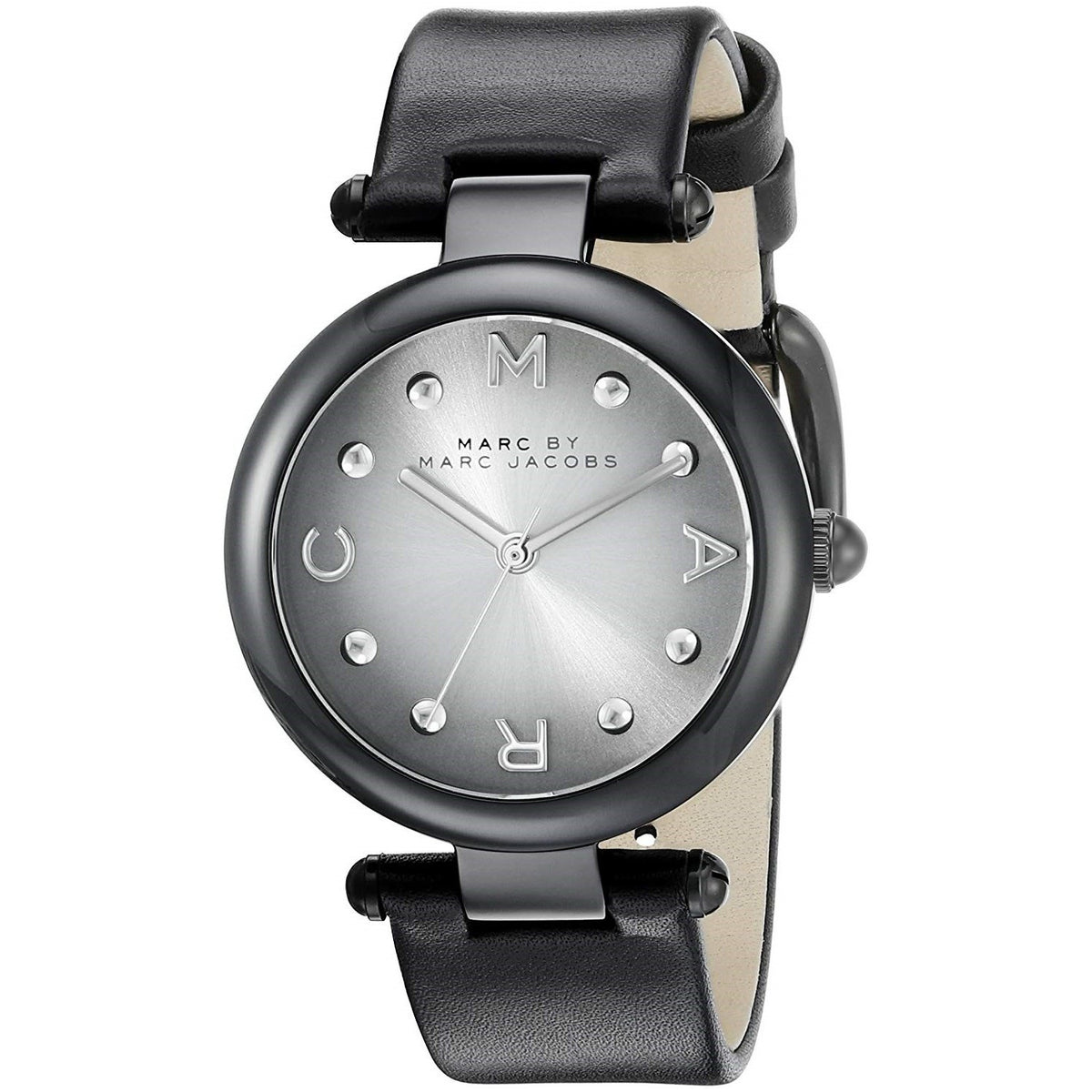 Marc Jacobs Women's MJ1410 Dotty Black Leather Watch