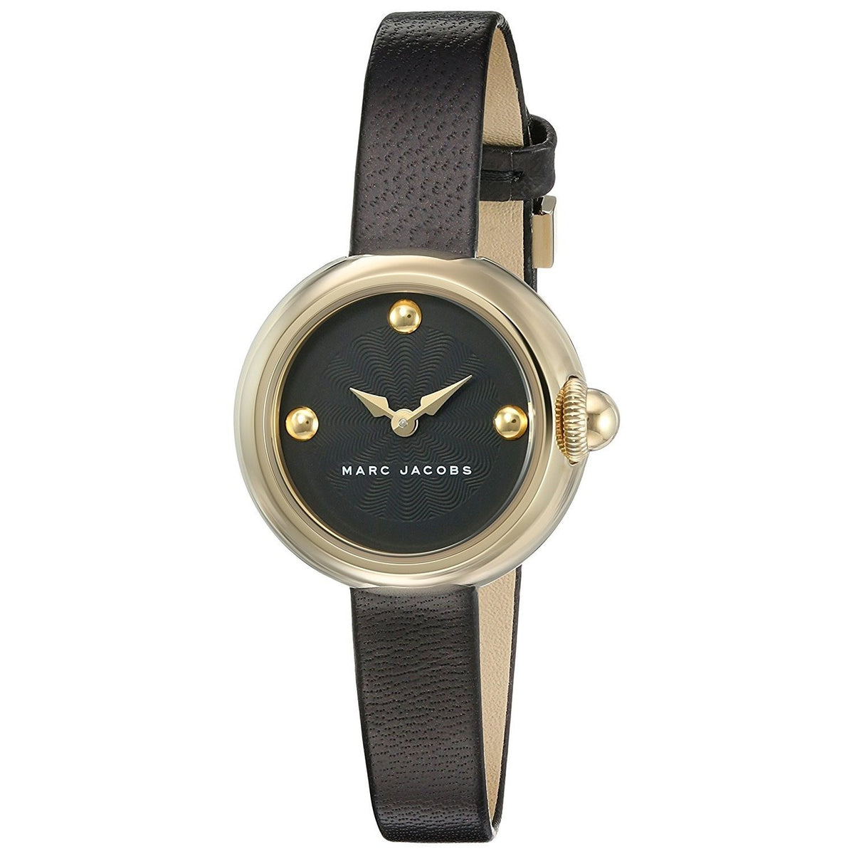 Marc Jacobs Women's MJ1432 Courtney Black Leather Watch