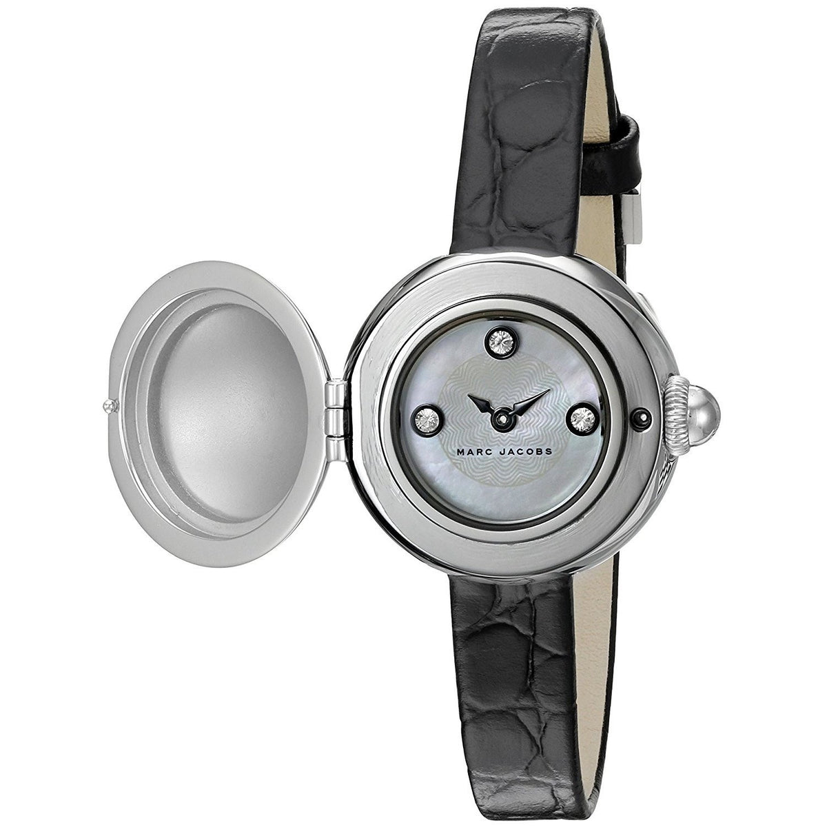Marc Jacobs Women's MJ1435 Courtney Black Leather Watch