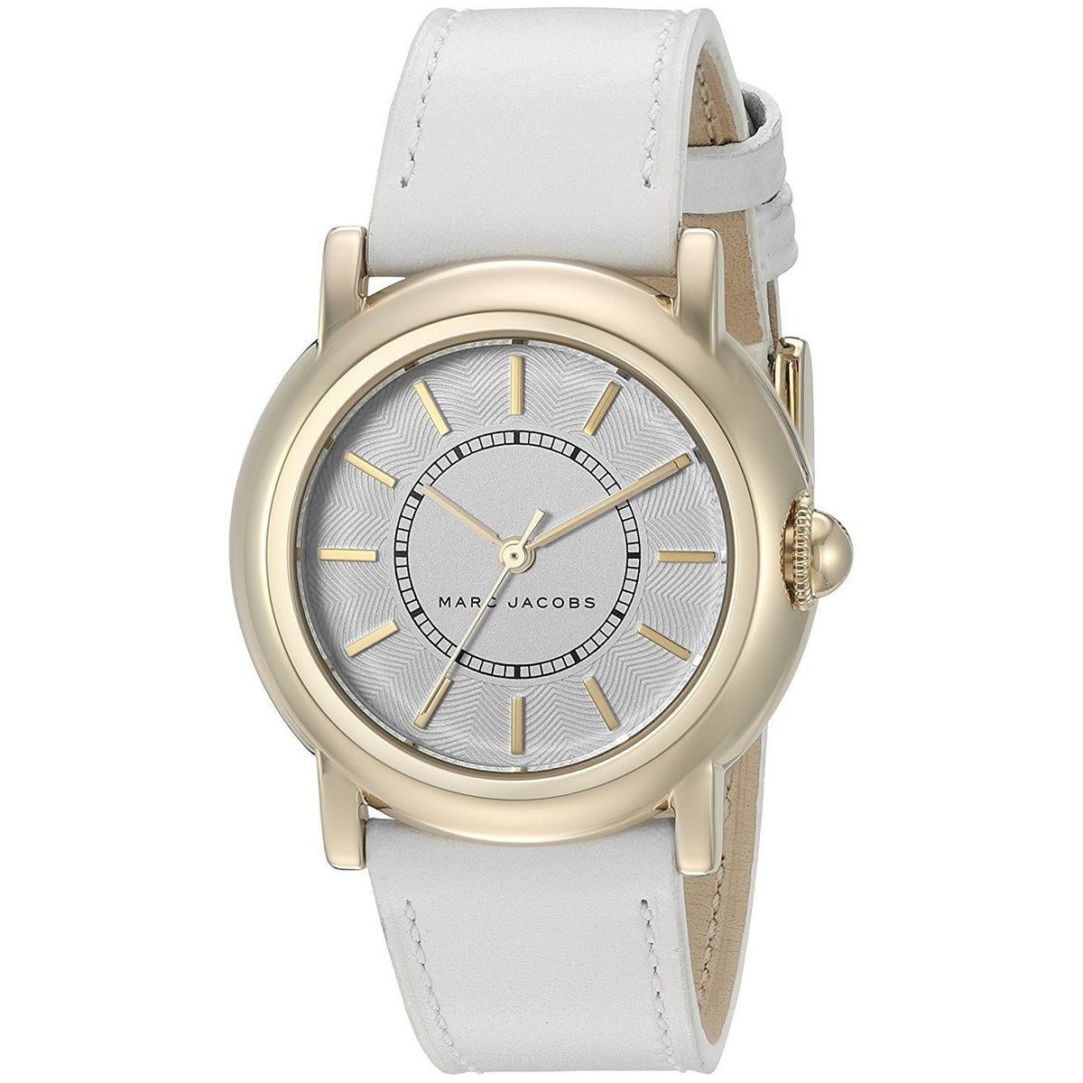 Marc Jacobs Women's MJ1449 Courtney White Leather Watch
