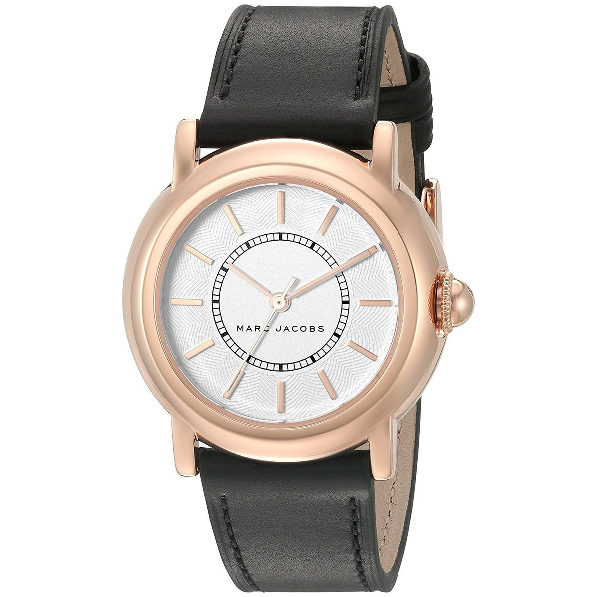 Marc Jacobs Women's MJ1450 Courtney Black Leather Watch