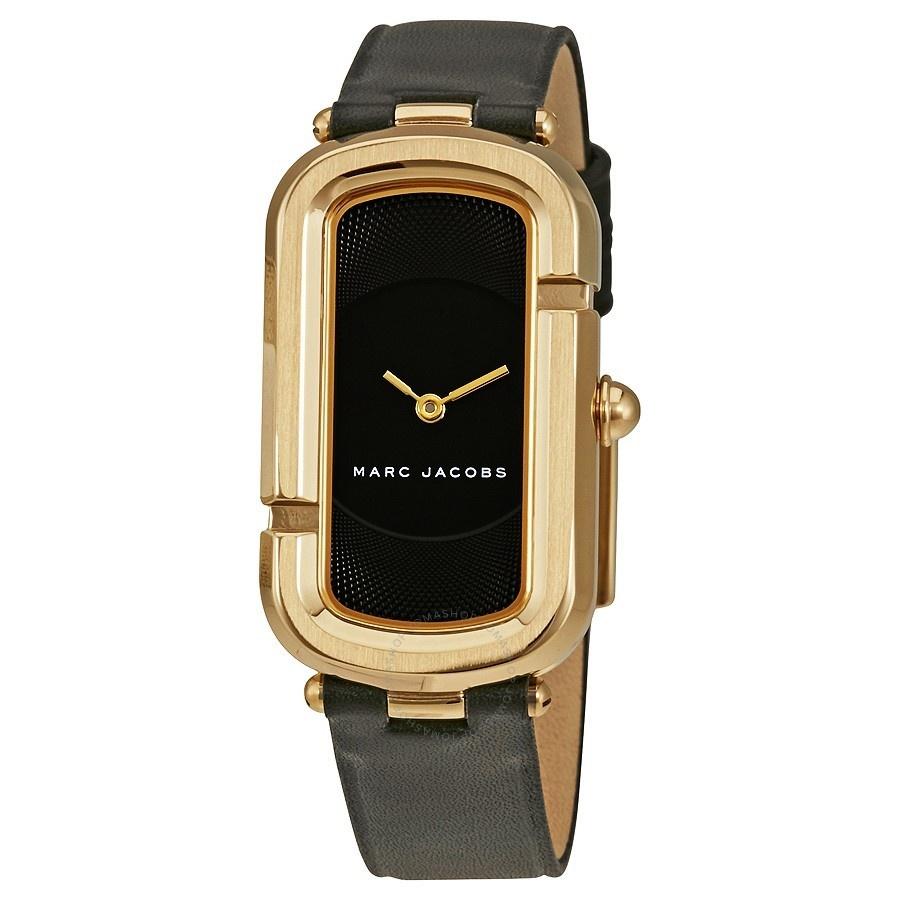Marc Jacobs Women's MJ1484 Monogram Black Leather Watch