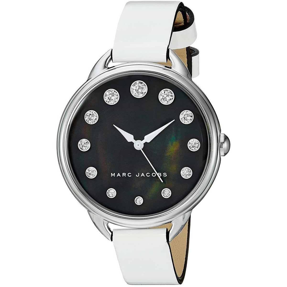 Marc Jacobs Women's MJ1510 Betty Crystal White Leather Watch