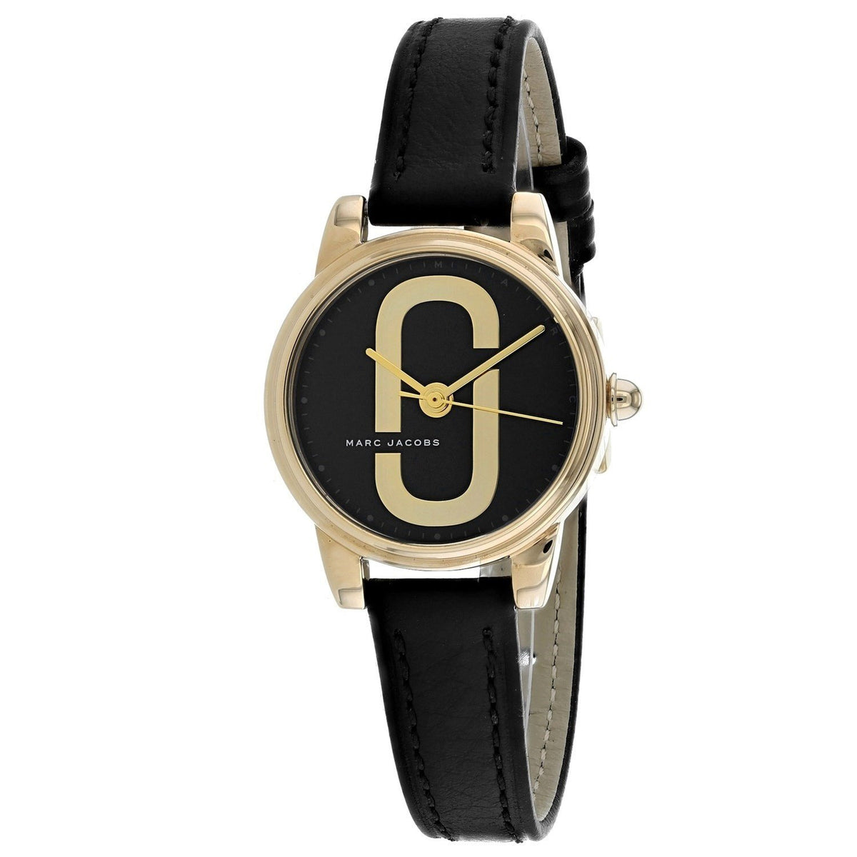 Marc Jacobs Women's MJ1580 Corie Black Leather Watch
