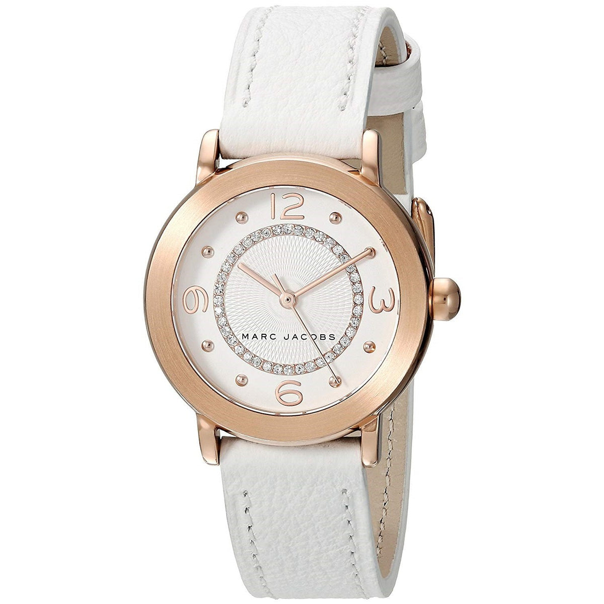 Marc Jacobs Women's MJ1618 Riley White Leather Watch