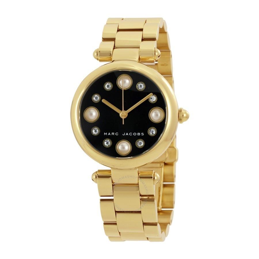 Marc Jacobs Women's MJ3486 Dotty Crystal Gold-Tone Stainless Steel Watch