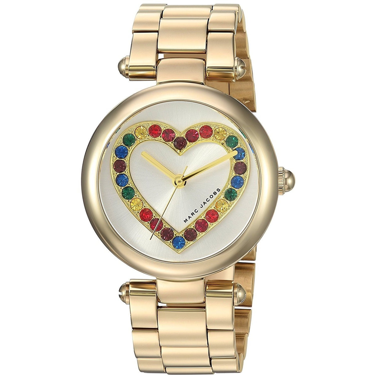 Marc Jacobs Women's MJ3544 Dotty Heart Crystal Gold-Tone Stainless Steel Watch