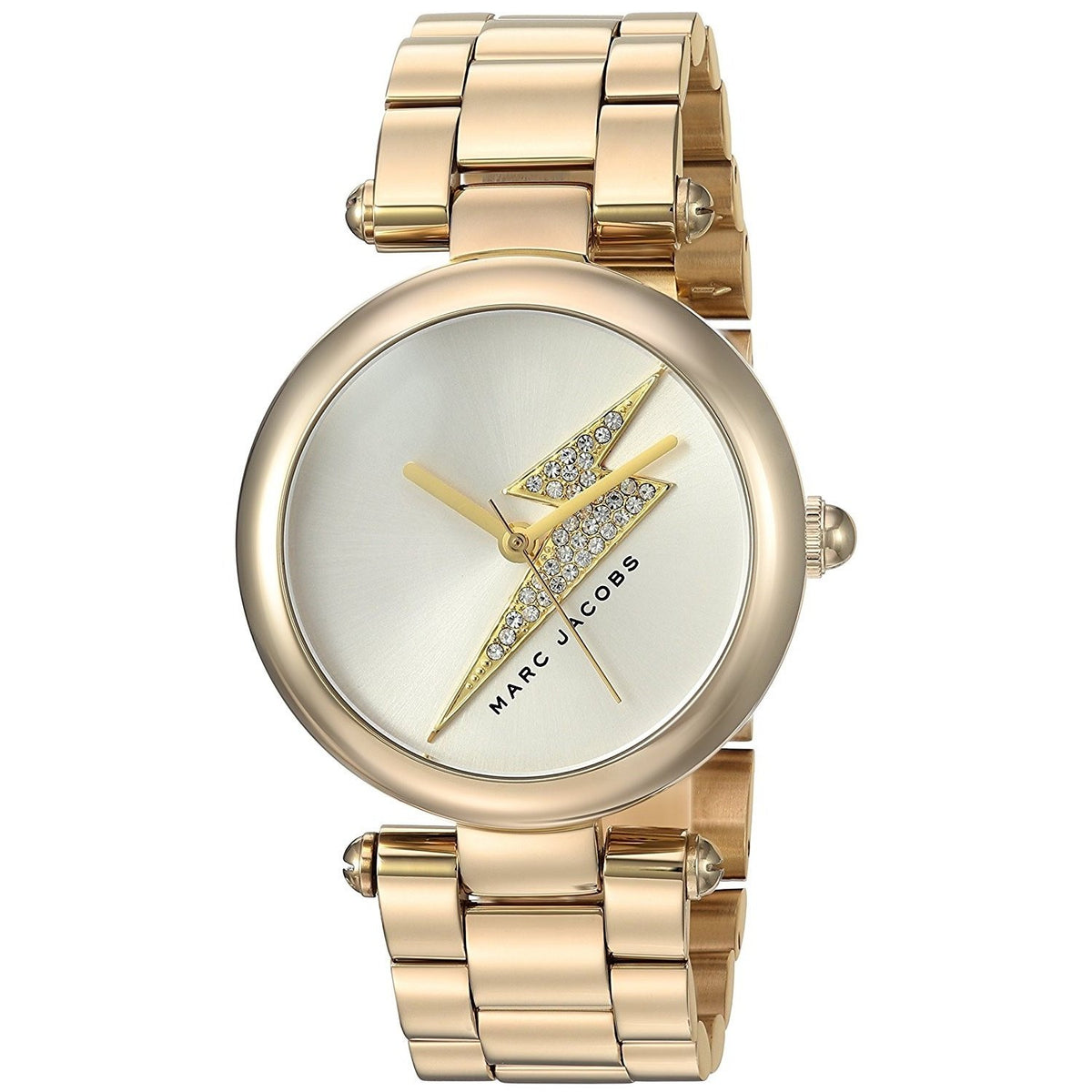 Marc Jacobs Women's MJ3545 Dotty Lightning Bolt Crystal Gold-Tone Stainless Steel Watch