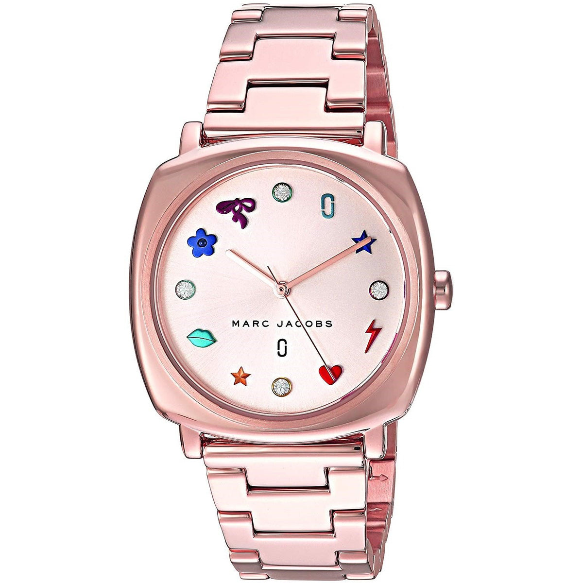 Marc Jacobs Women's MJ3550 Mandy Crystal Rose-Tone Stainless Steel Watch