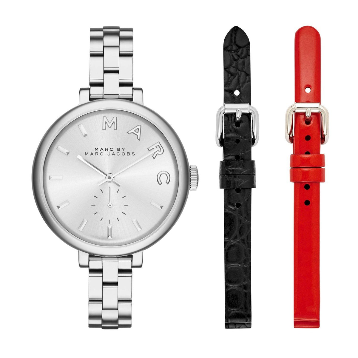 Marc Jacobs Women's MJ9722 Sally Extra Leather Straps Gift Set Stainless Steel Watch