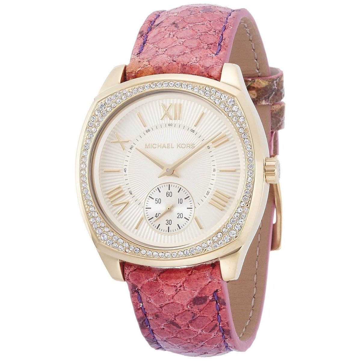 Michael Kors Women's MK2387 Bryn Crystal Pink Leather Watch
