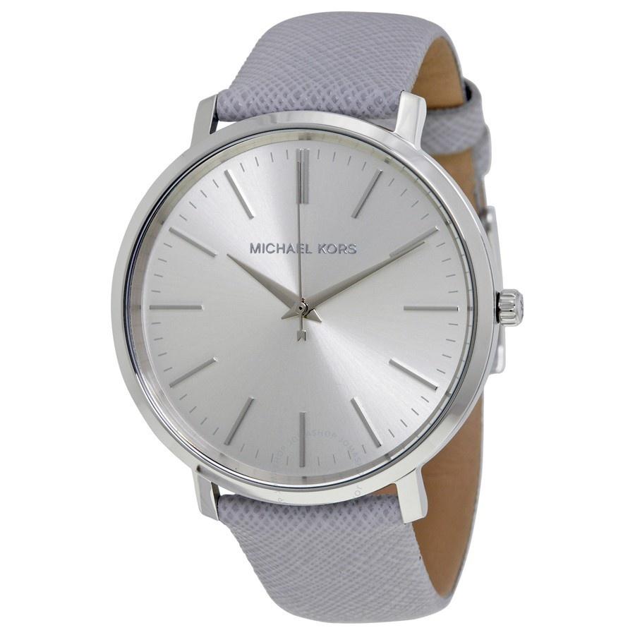 Michael Kors Women&#39;s MK2470 Jaryn Grey Leather Watch