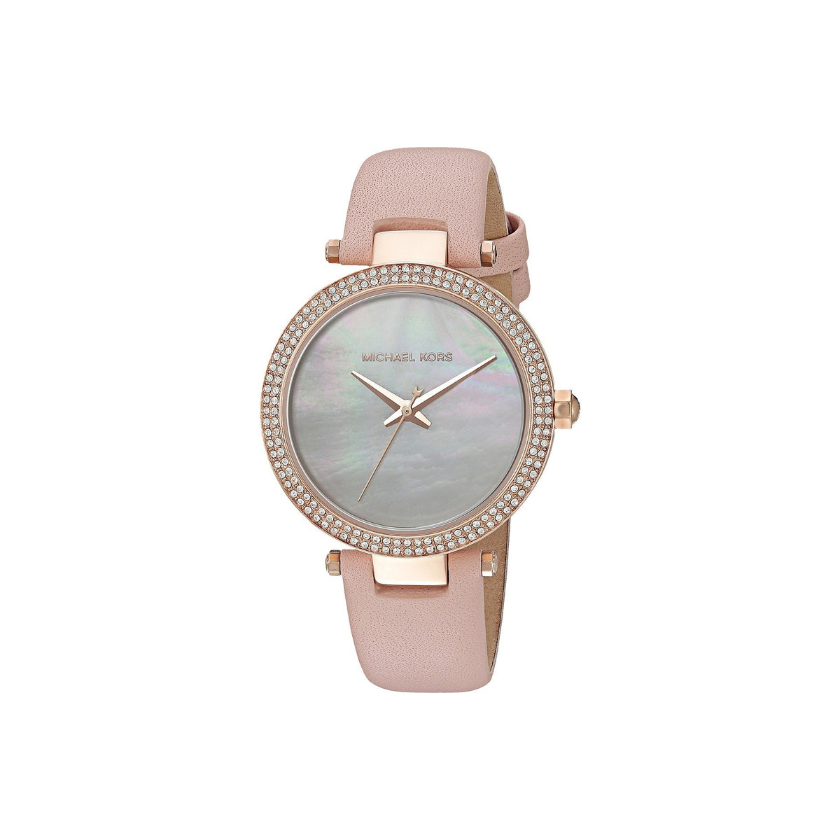 Michael Kors Women's MK2590 Mini Parker Crystal Pink Leather Watch